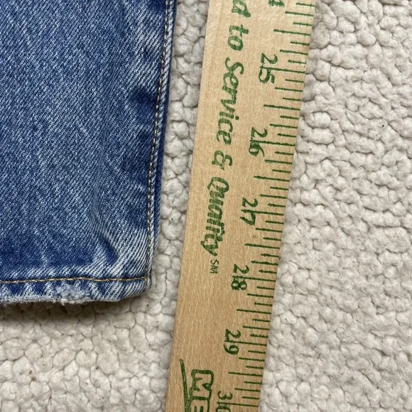 Levis Jeans Mens 36x29 Blue 501 ST Straight Leg Button Fly Denim - Picture 5 of 13